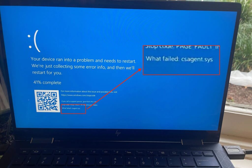 windows BSOD error crowdstrike