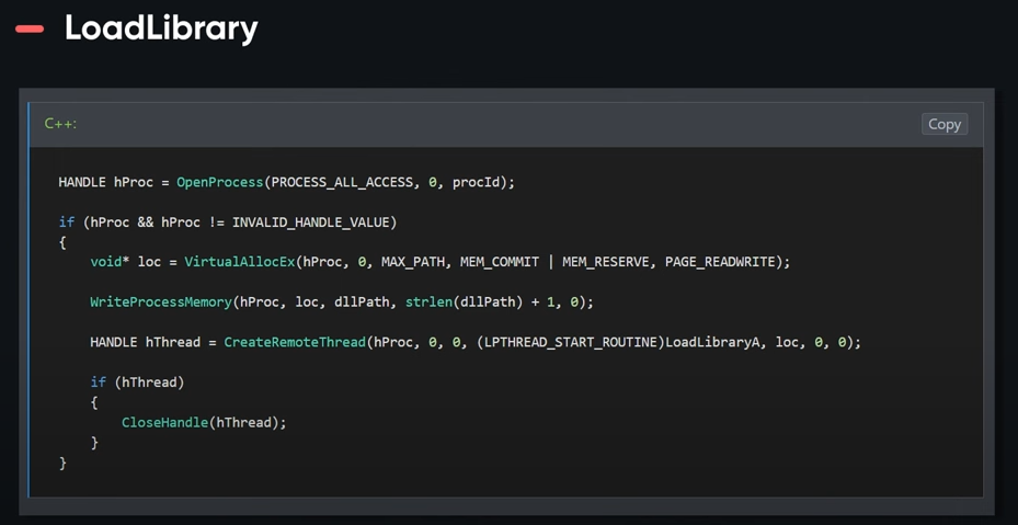 LoadLibrary Method